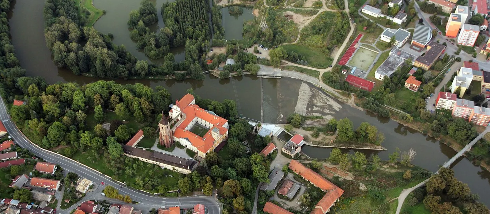 Sázava, pohled na město
