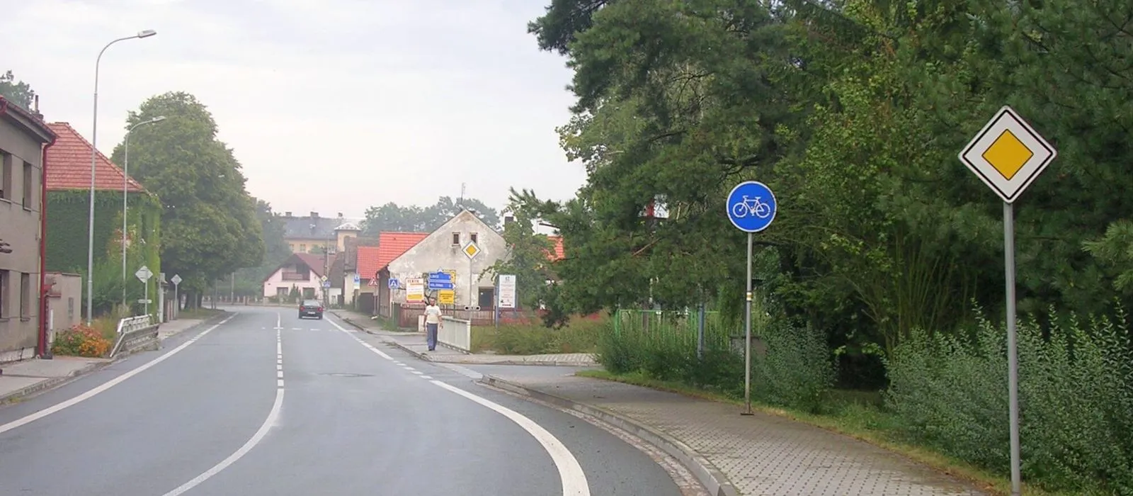 Velký Osek, pohled na město